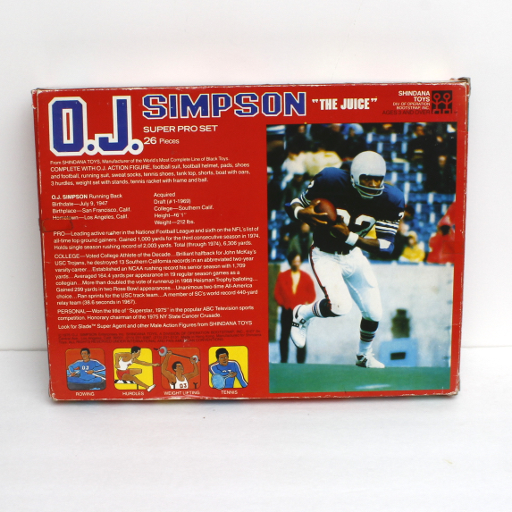 Vintage 1975 O.J. Simpson Action Figure