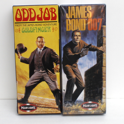 Pair of "James Bond 007" Plastic Model  Kits