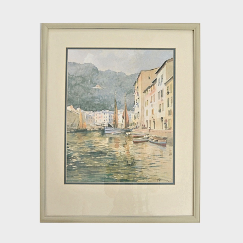 Offset Lithographic Print after a European Watercolor