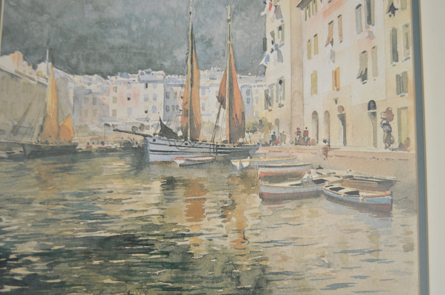 Offset Lithographic Print after a European Watercolor