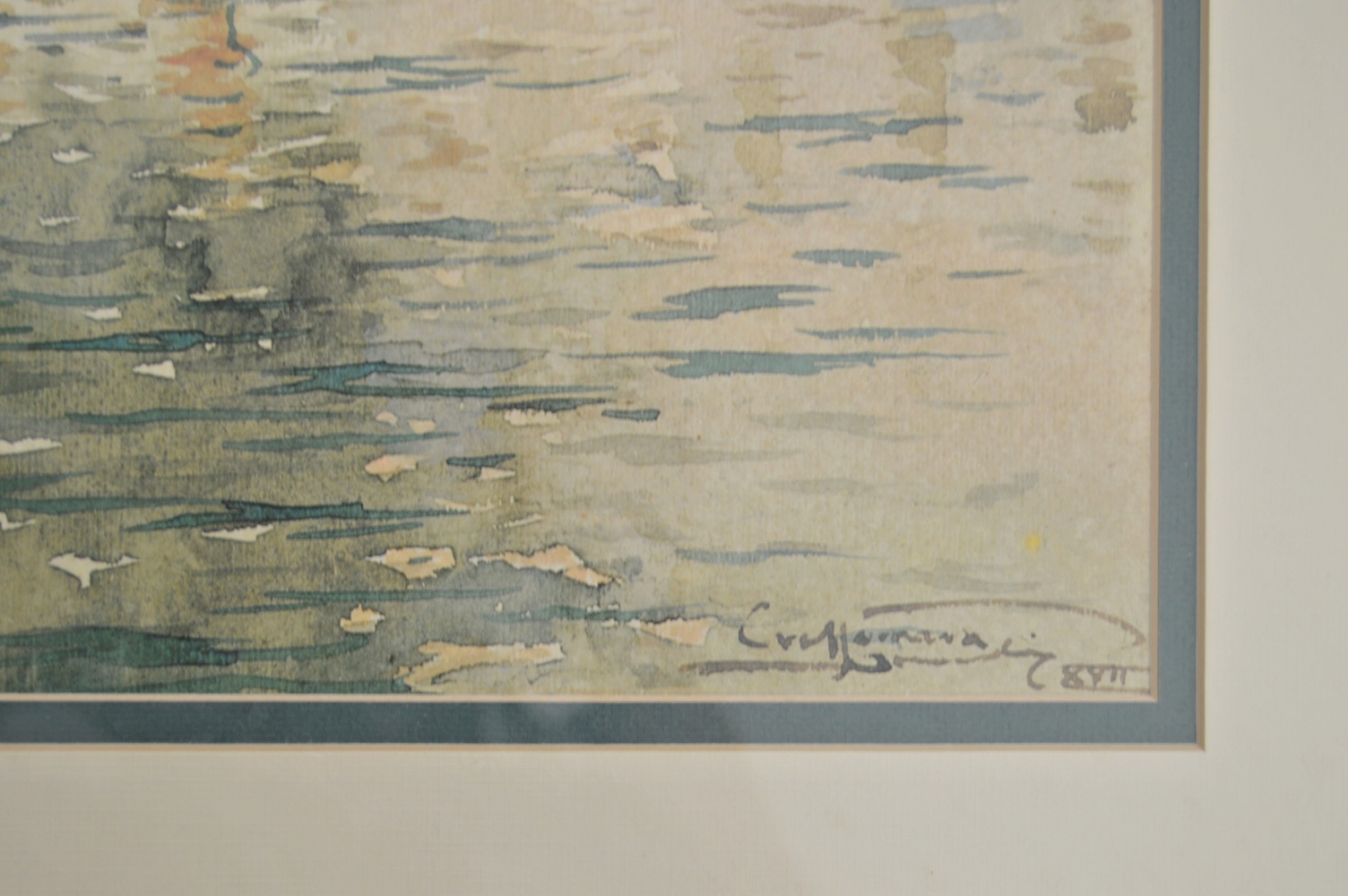 Offset Lithographic Print after a European Watercolor