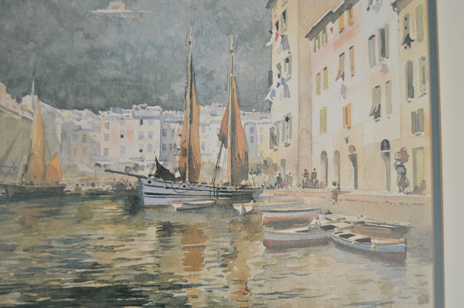 Offset Lithographic Print after a European Watercolor