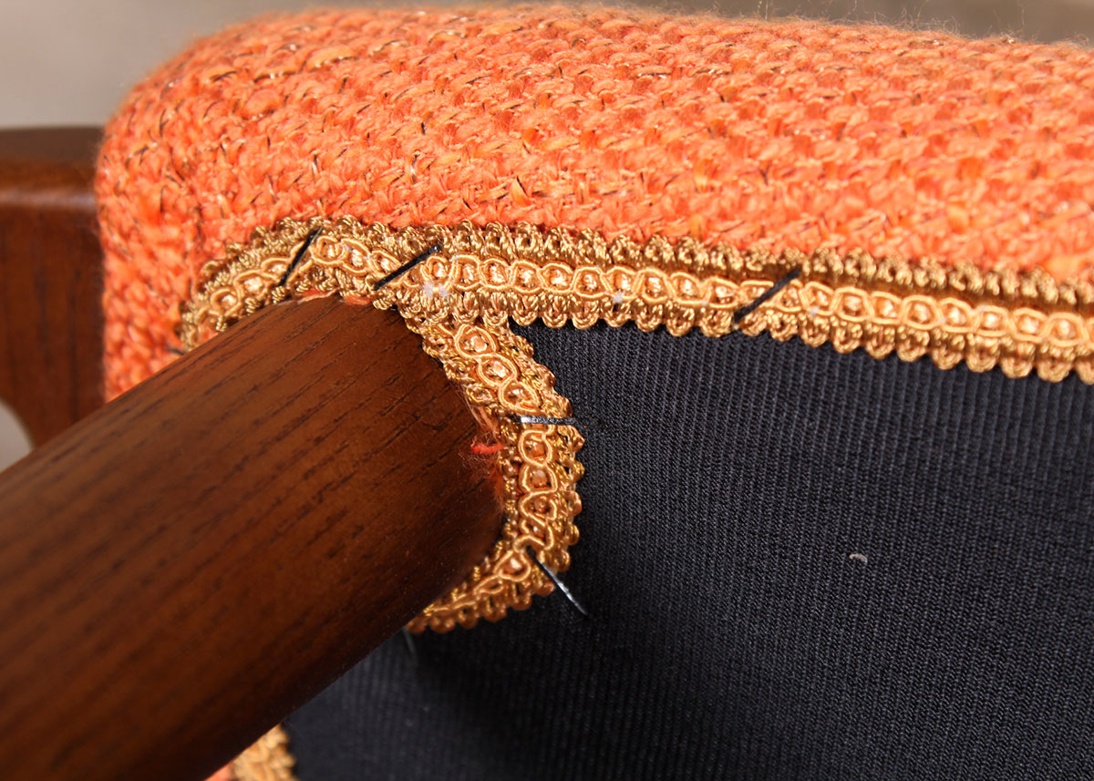 Mid Century Modern Helsinki Armchair with Ottoman