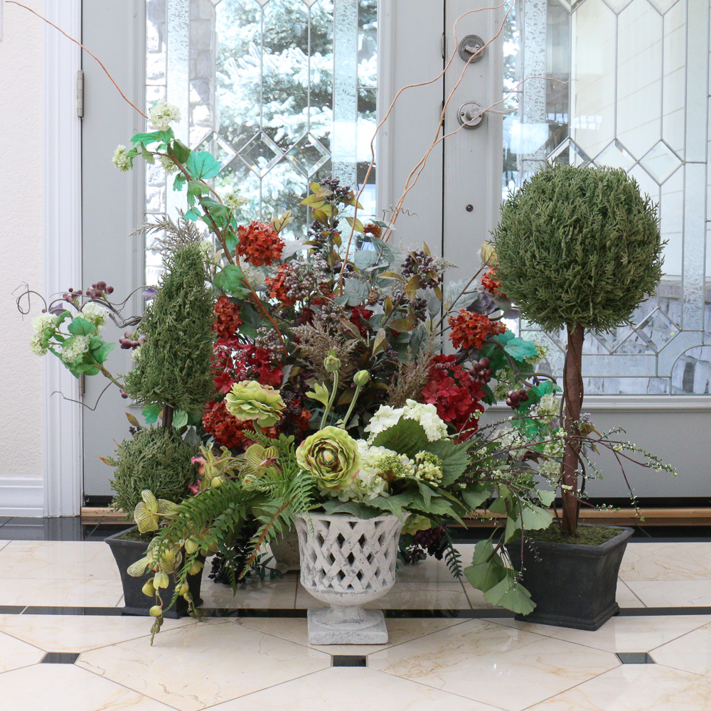 Collection of Faux Plants, Flowers and Topiary