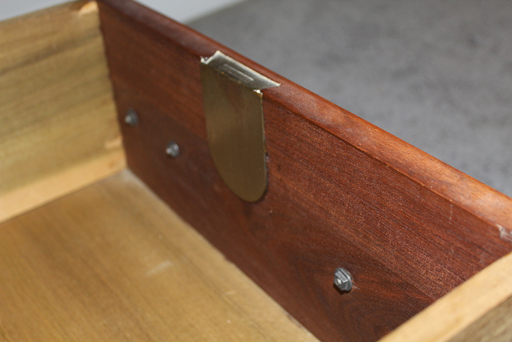 Vintage Marble Top Carved Chest of Drawers with Tilting Vanity