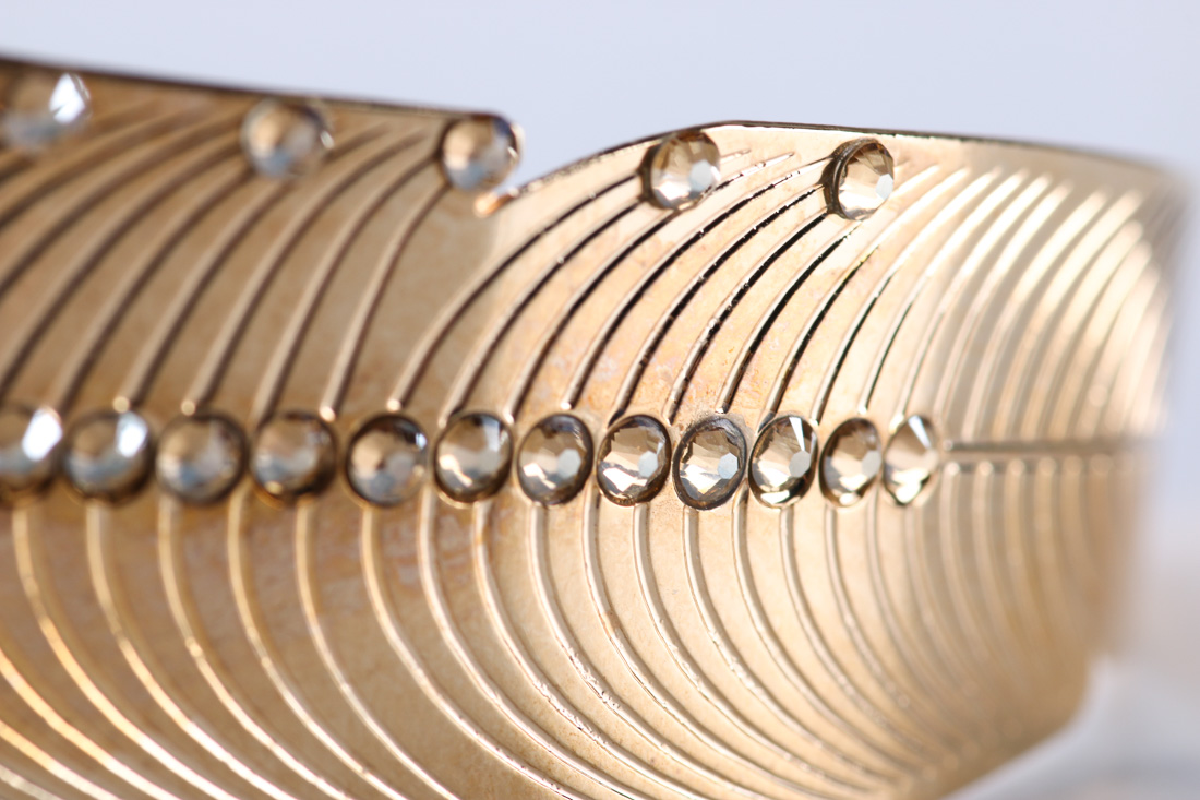 Feather Demi Parure and Floral Ear Cuff