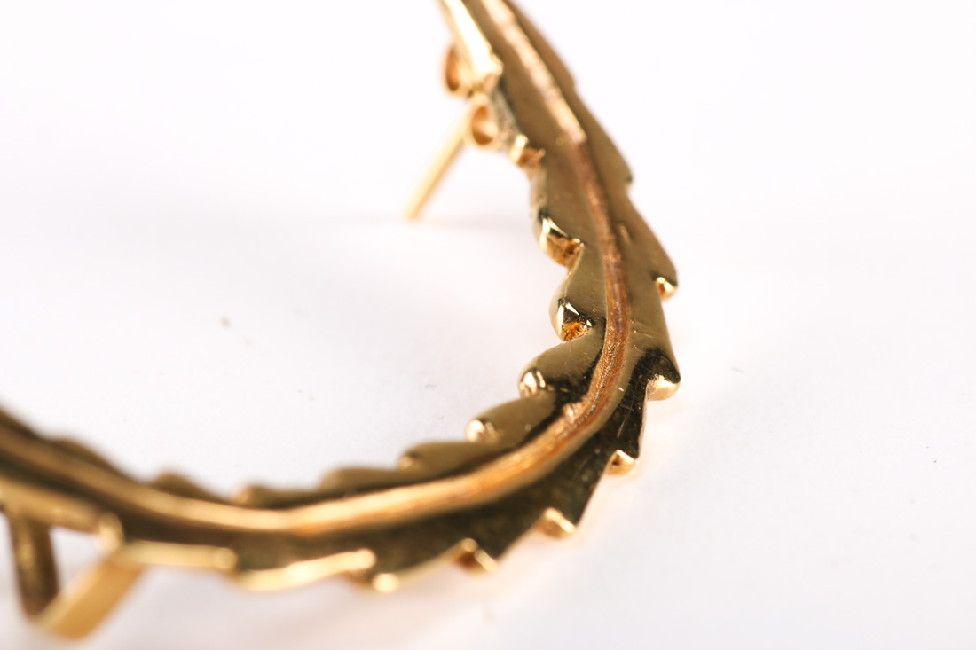 Feather Demi Parure and Floral Ear Cuff