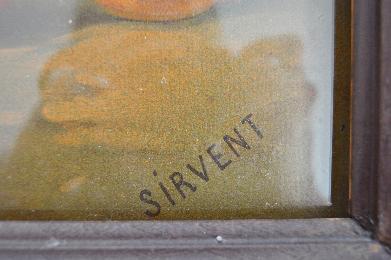 Original Signed Oil Pastel of Fruit