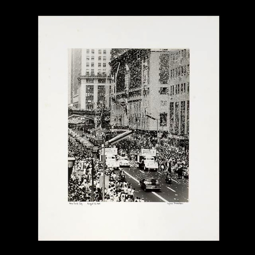 Lynne Shavelson Silver Gelatin Photograph of Apollo 11 Homecoming Parade