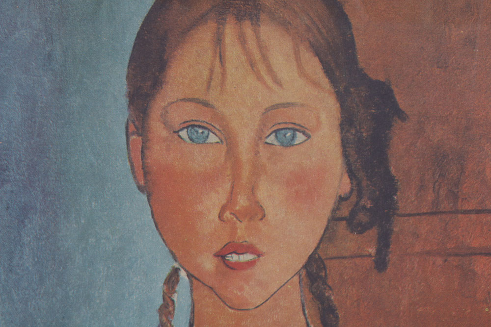 After Amedes Modigliani Offset Lithograph "Girl with Pigtails"