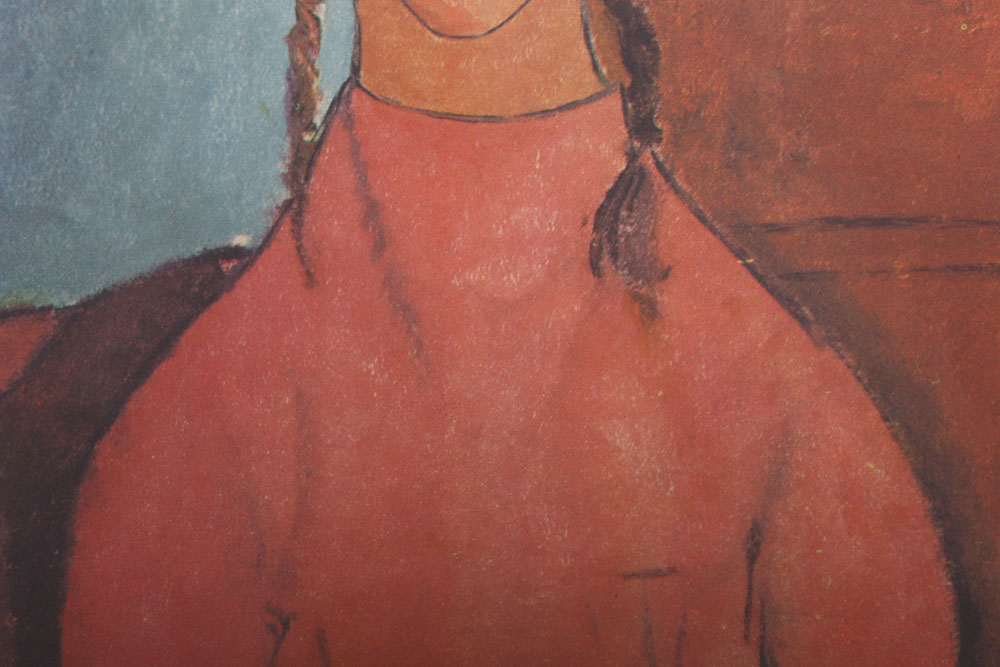After Amedes Modigliani Offset Lithograph "Girl with Pigtails"