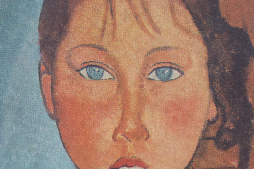 After Amedes Modigliani Offset Lithograph "Girl with Pigtails"