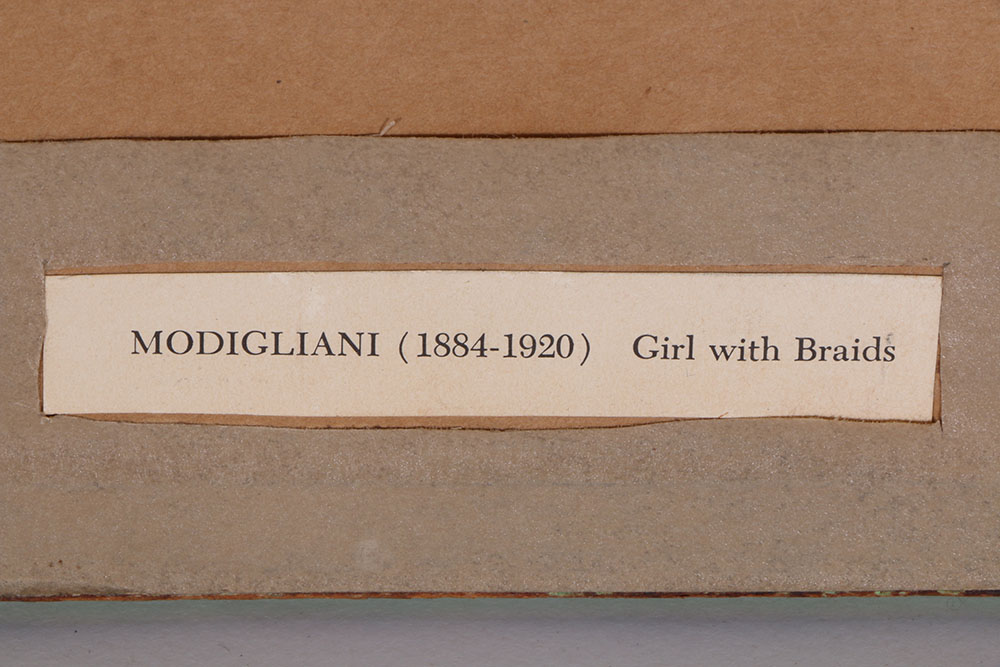 After Amedes Modigliani Offset Lithograph "Girl with Pigtails"