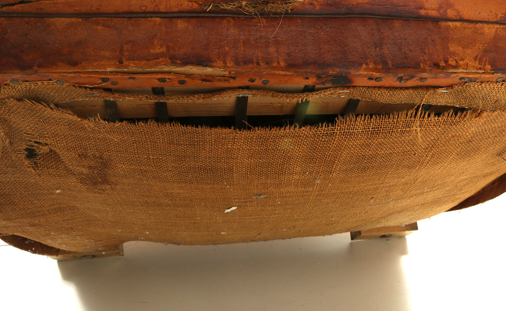 Distressed Leather Club Chair