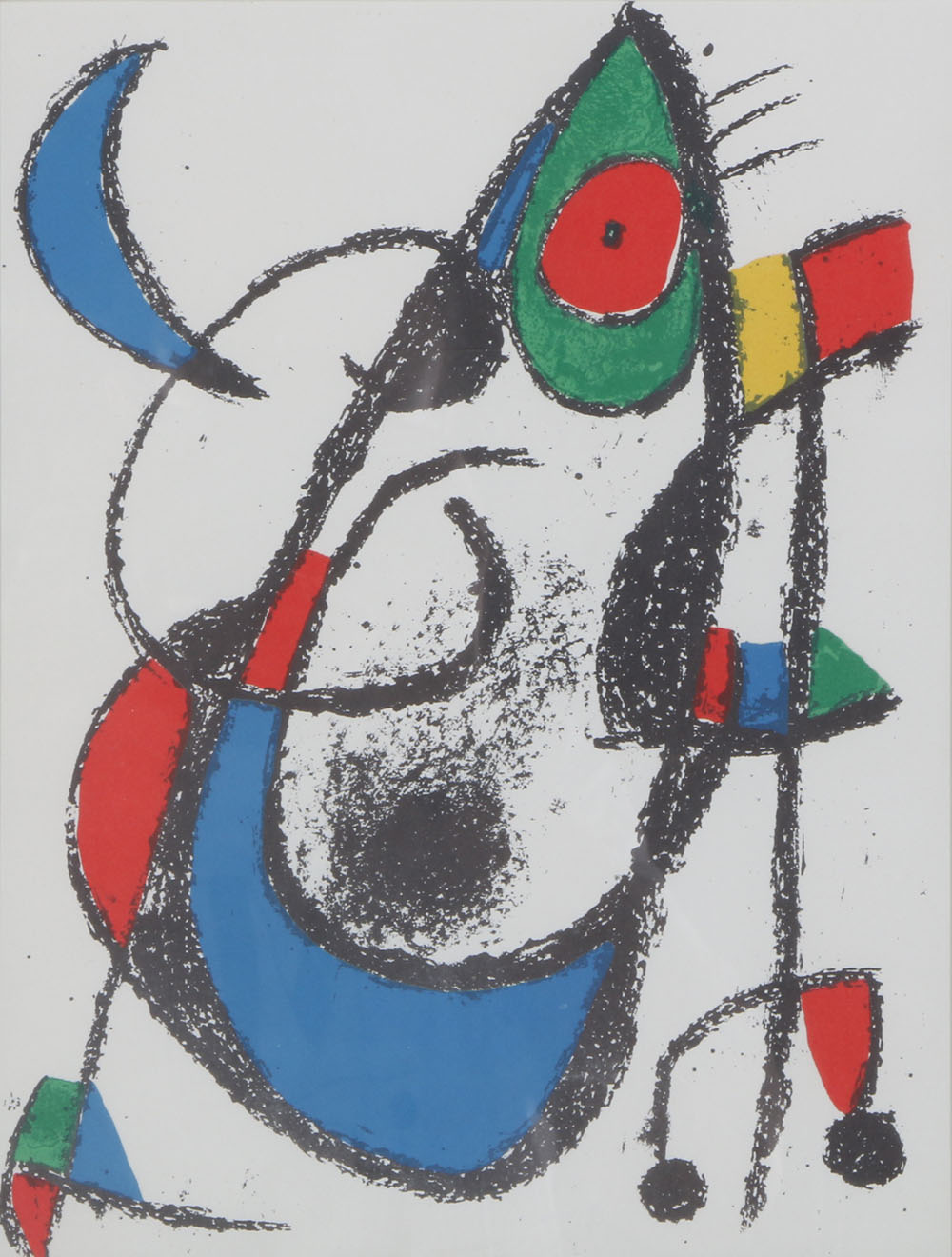 Joan Miro Lithograph From 1975 "Lithographe II" Series