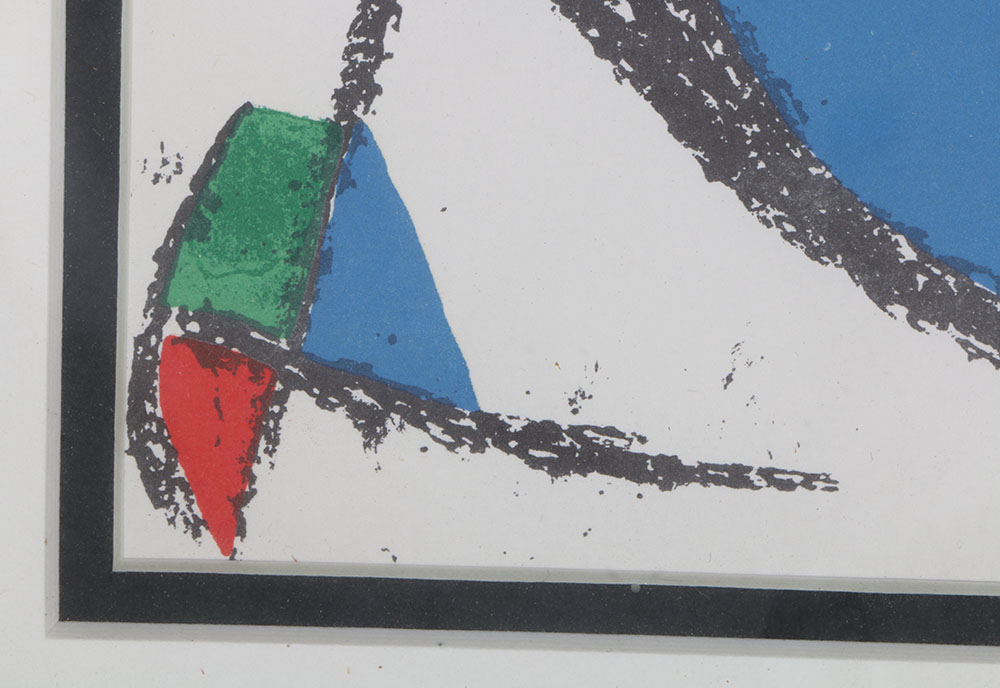 Joan Miro Lithograph From 1975 "Lithographe II" Series