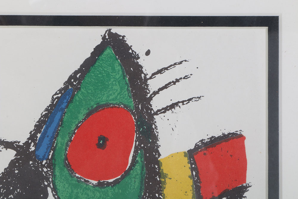 Joan Miro Lithograph From 1975 "Lithographe II" Series