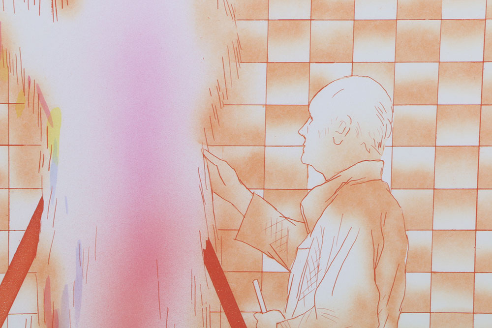 Susan Hall Signed Limited Edition Etching with Aquatint "The Artist and the Model II"