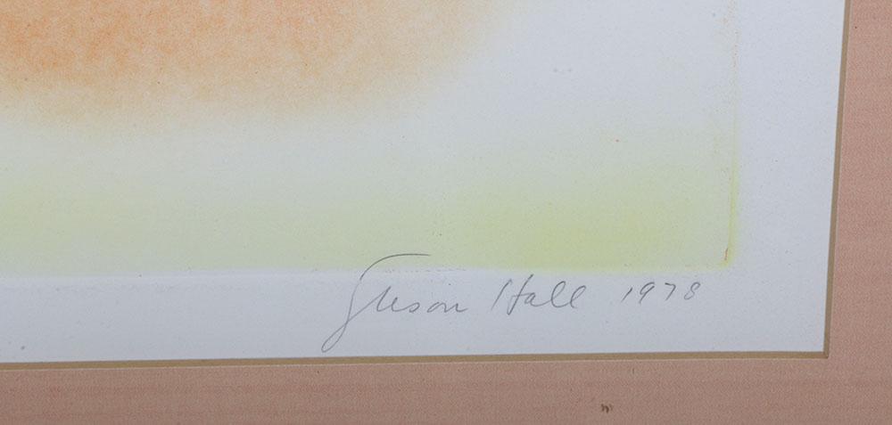 Susan Hall Signed Limited Edition Etching with Aquatint "The Artist and the Model II"