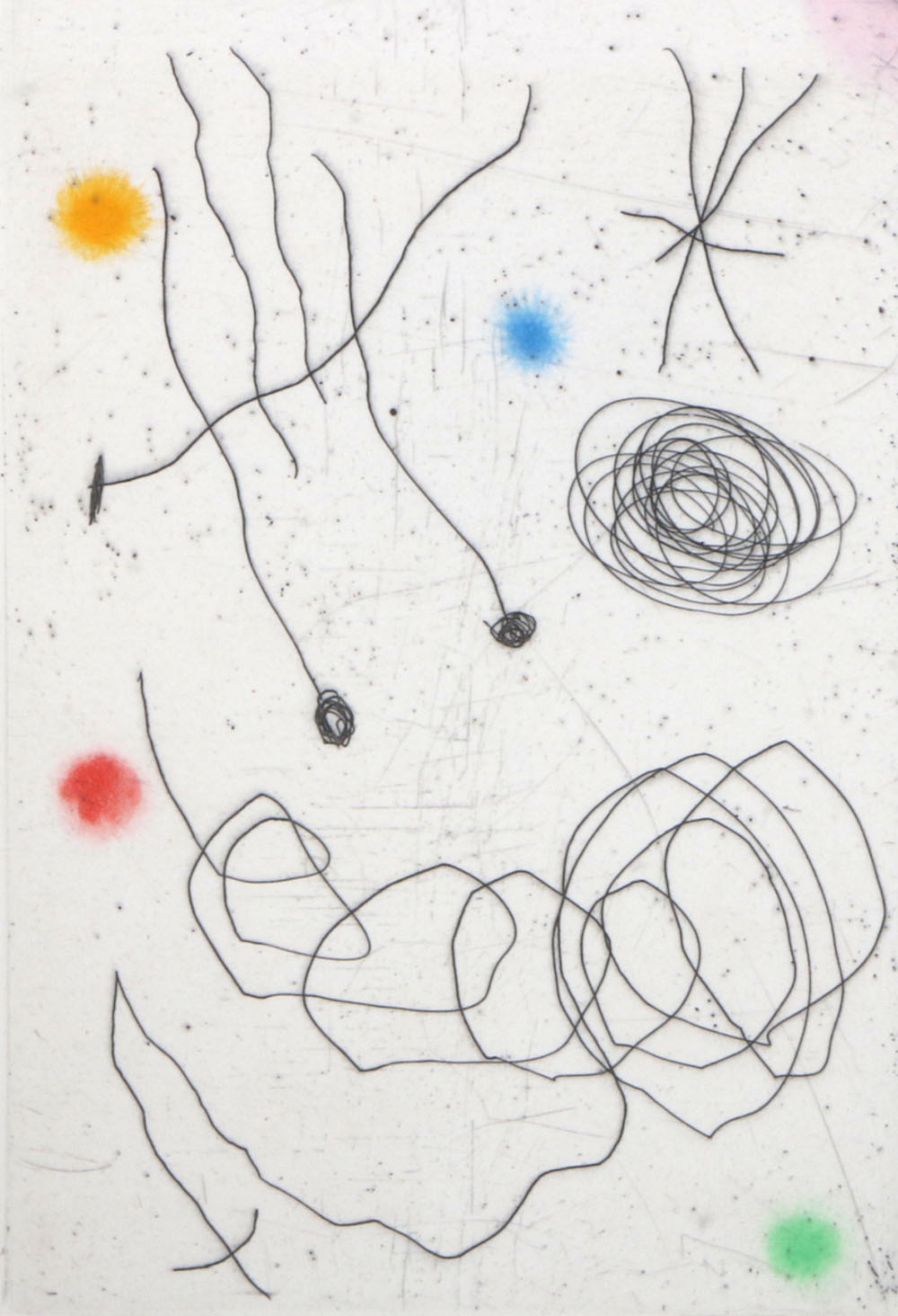 Joan Miro Restrike Etching "La Chouette et L'escargot"