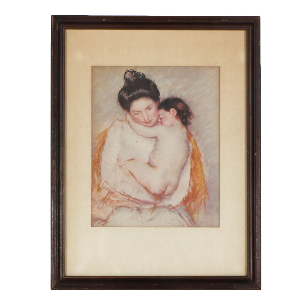 Mary Cassatt Offset Lithograph "Mother & Child"