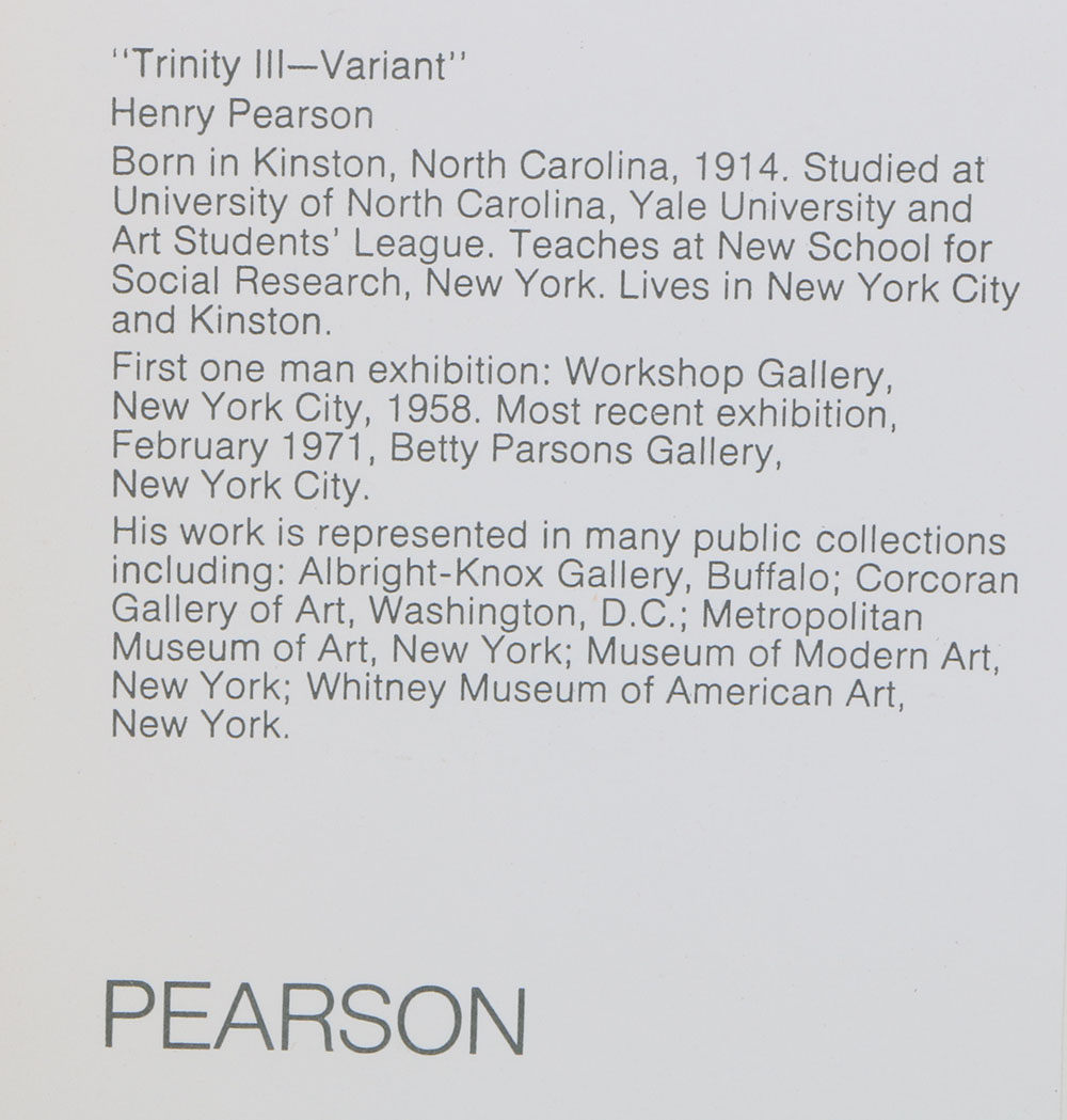 Henry Pearson Limited Edition Serigraph "Trinity III - Variant"