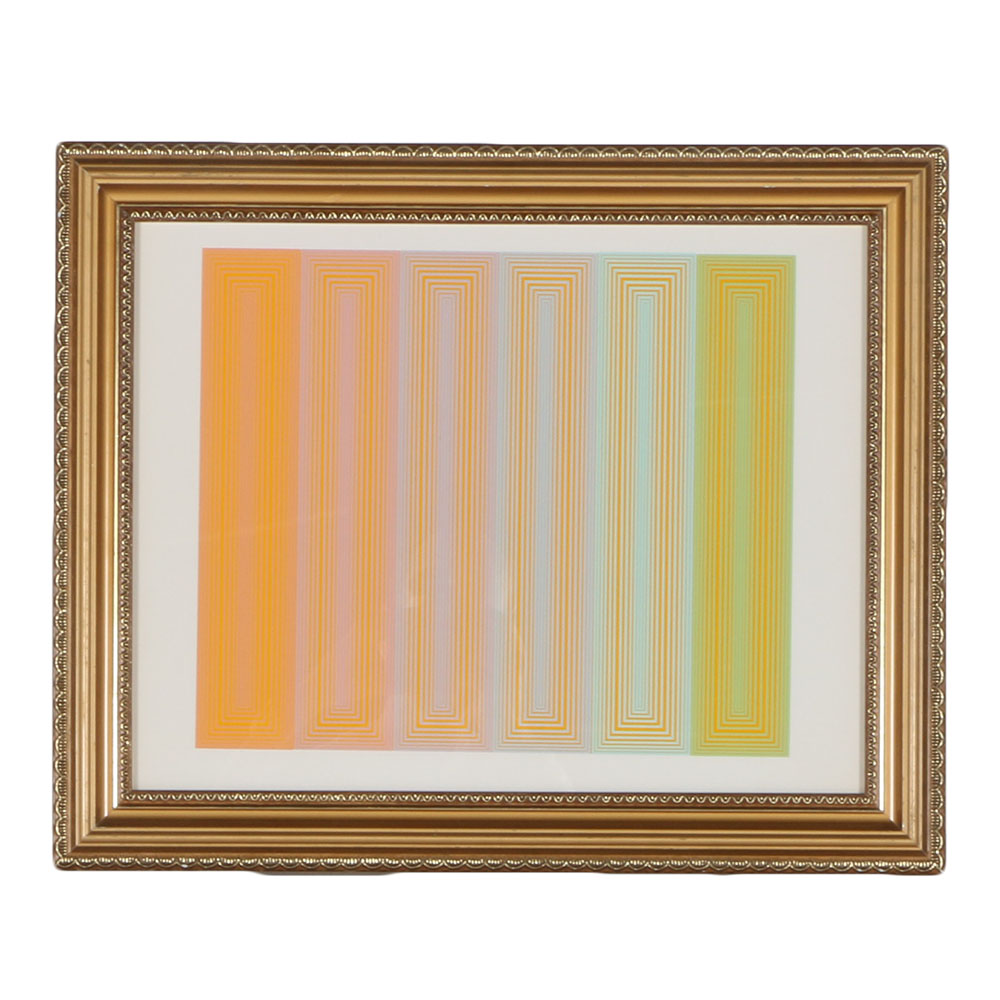 Richard Anuszkiewicz Limited Edition Serigraph "Sun Keyed"