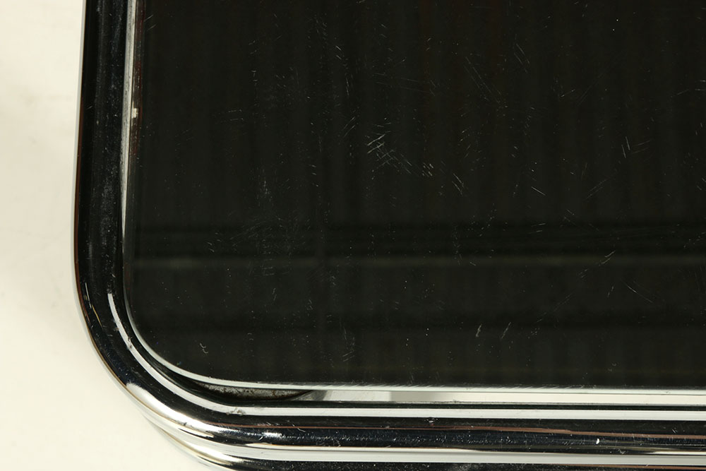 Art Deco-Style Chrome Colored Coffee Table