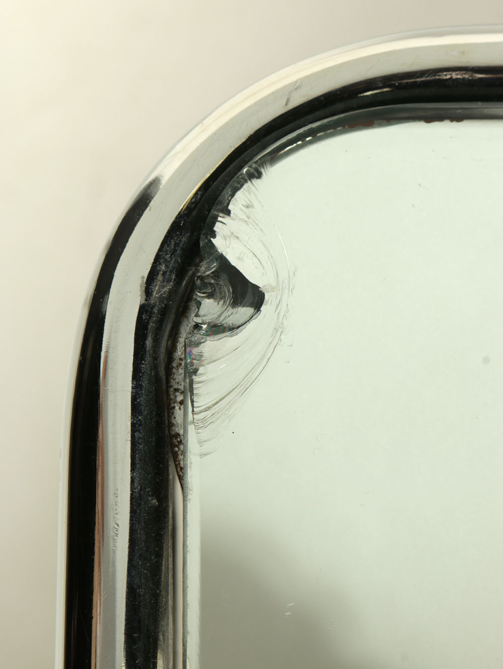 Art Deco-Style Chrome Colored Coffee Table