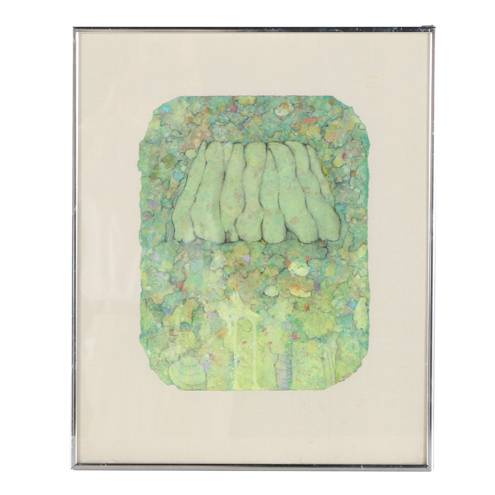 Elwood Howell Mixed Media Painting "Pantico Series Y7"