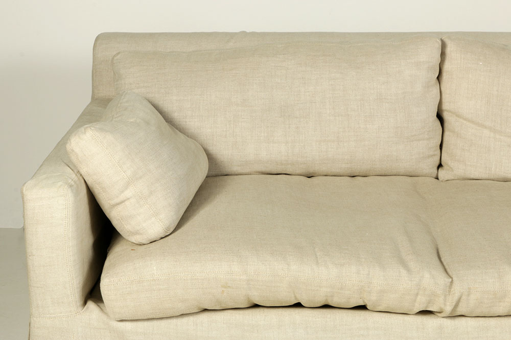 Late 20th Century Sofa with Linen Upholstery