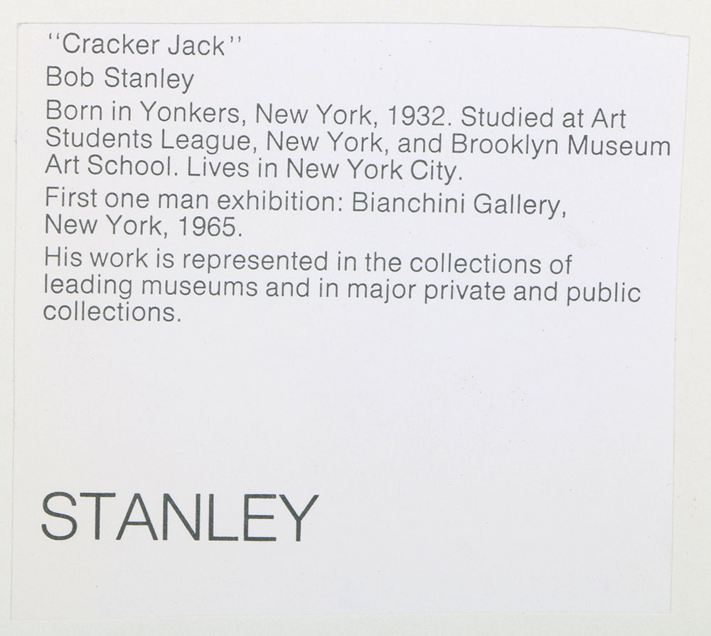 Bob Stanley Limited Edition Serigraph "Cracker Jack"