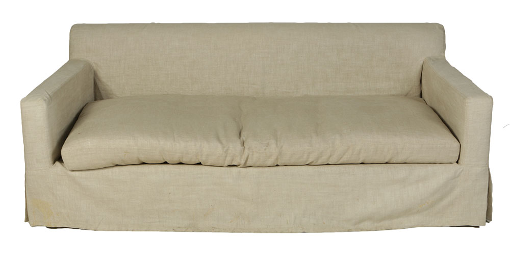 Late 20th Century Sofa with Linen Upholstery