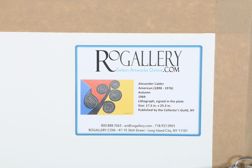 Alexander Calder Lithograph "Autumn"