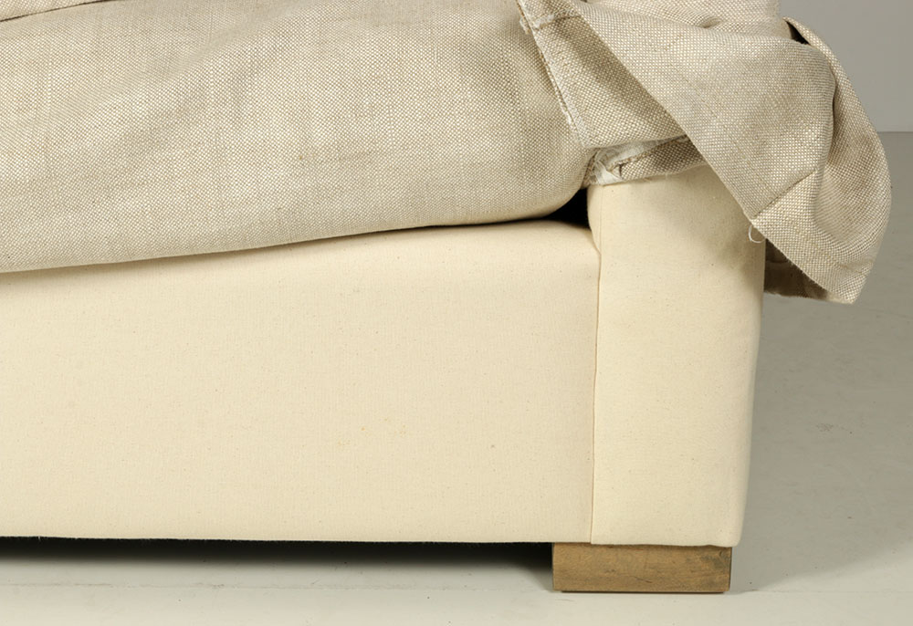 Late 20th Century Sofa with Linen Upholstery