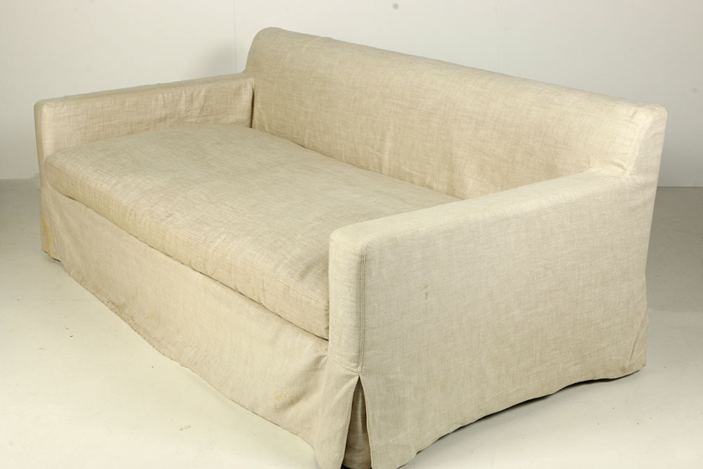 Late 20th Century Sofa with Linen Upholstery