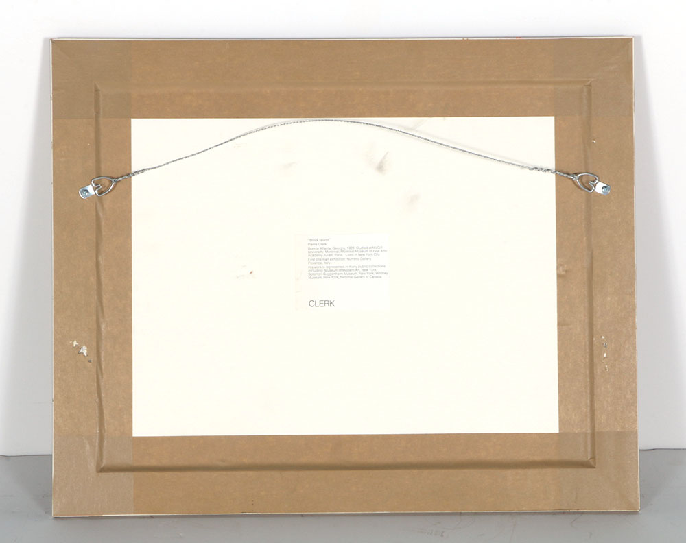 Pierre Clerk Limited Edition Serigraph "Block Island"