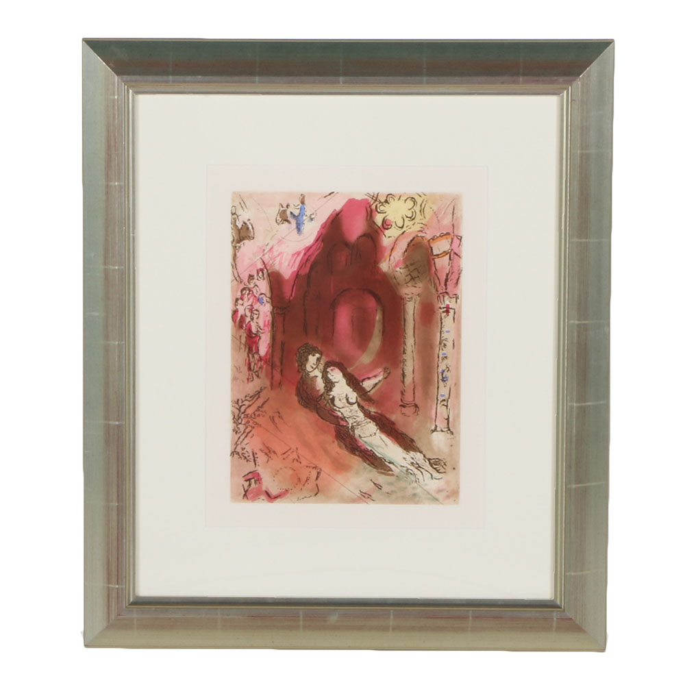 After Marc Chagall Etching with Aquatint "Granada"