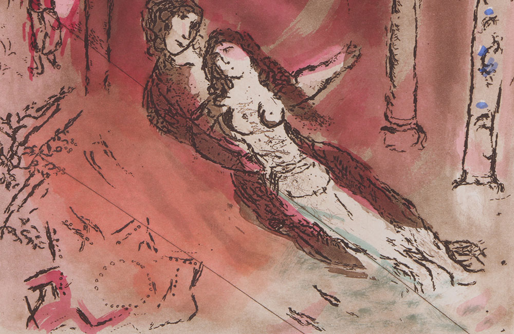 After Marc Chagall Etching with Aquatint "Granada"