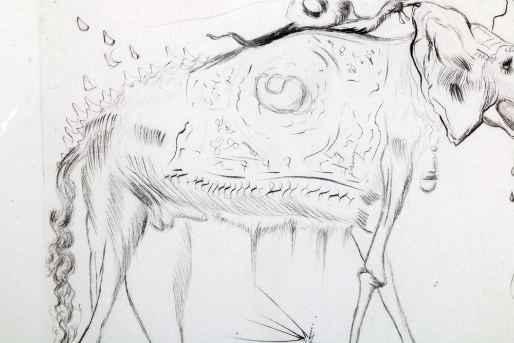 After Salvador Dali Etching "Space Elephant"