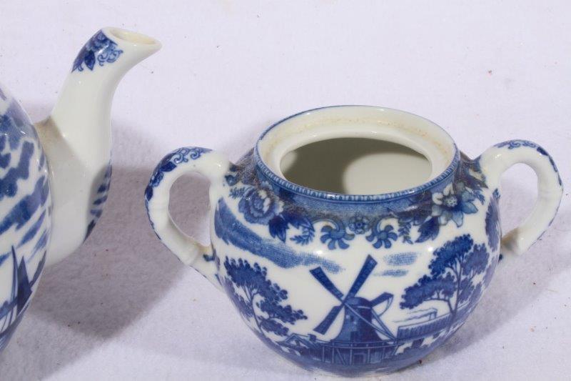 Japanese Cobalt Blue Tea Set
