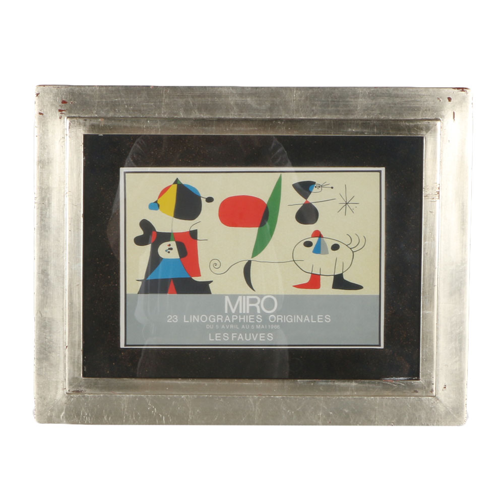 Joan Miro "Les Fauves" 1966 Exhibition Poster