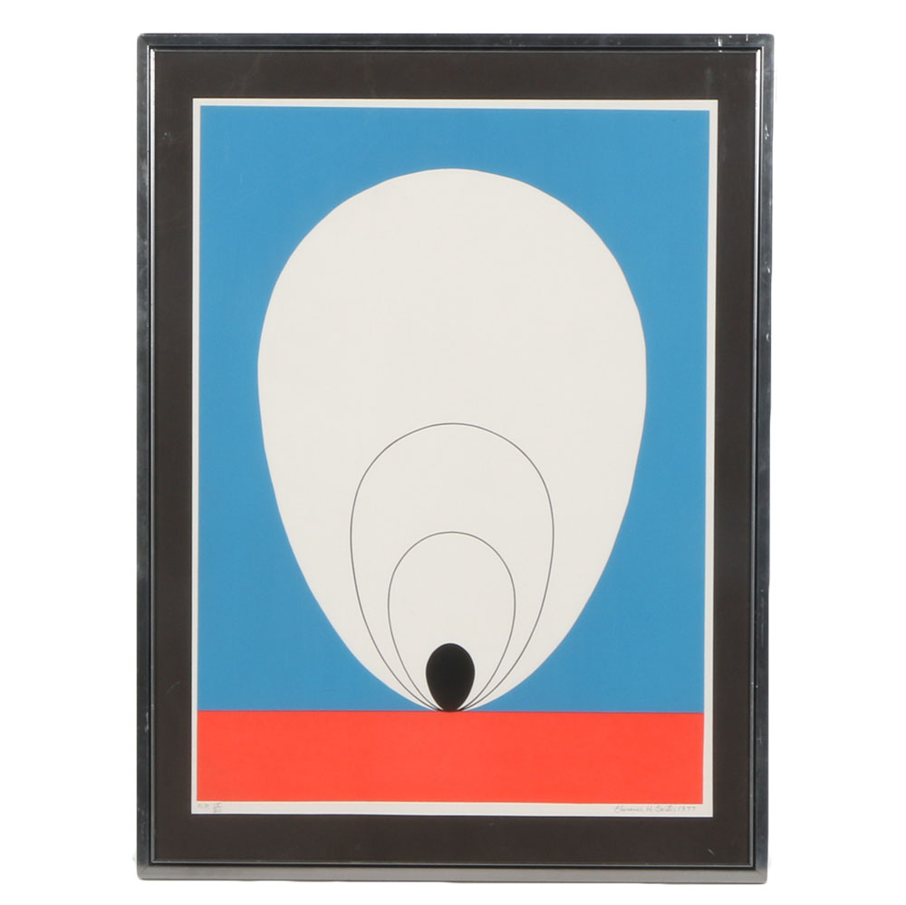 Clarence Holbrook Carter Signed Limited Edition Serigraph "Tulip"