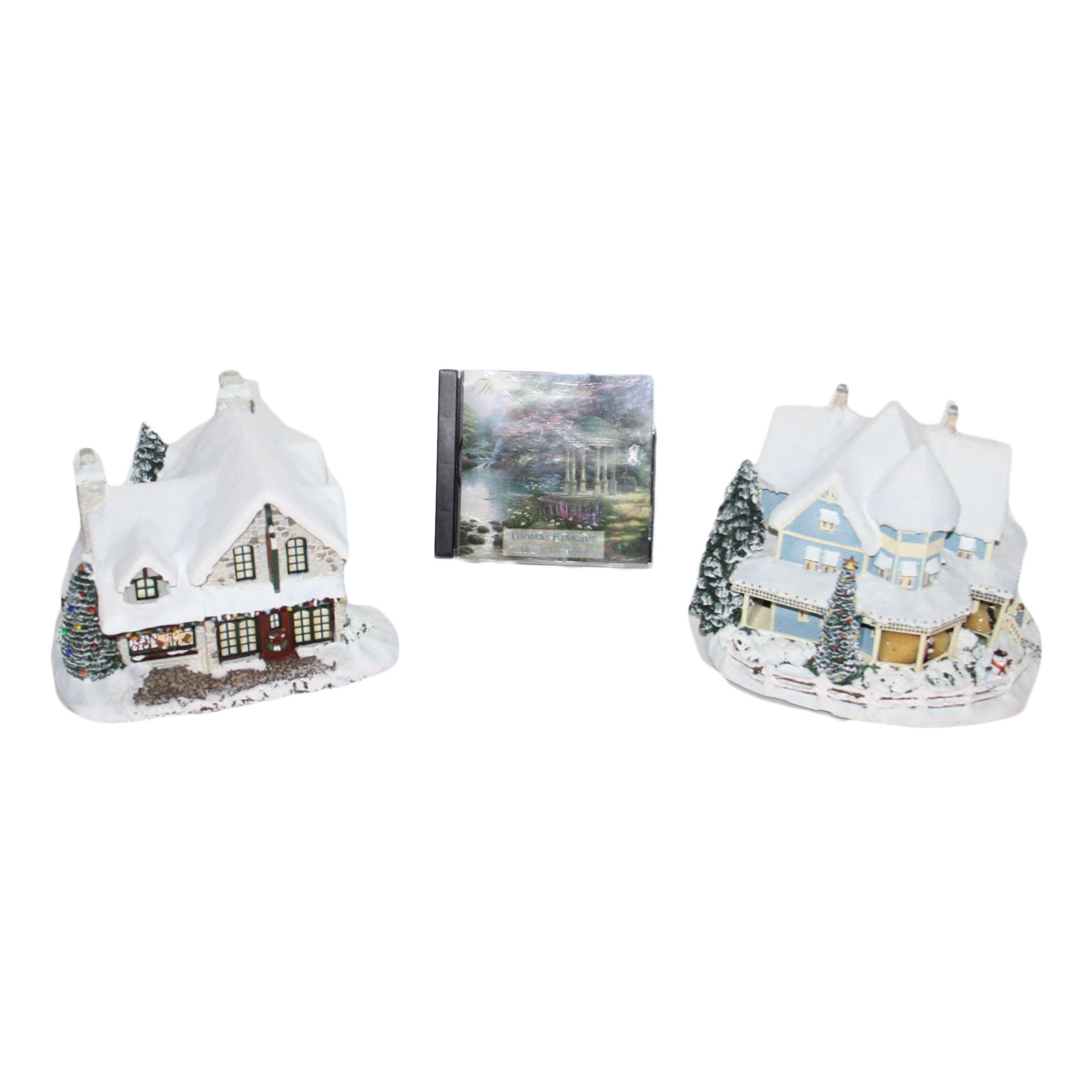 Pair of Thomas Kinkade Hawthorne Village Houses