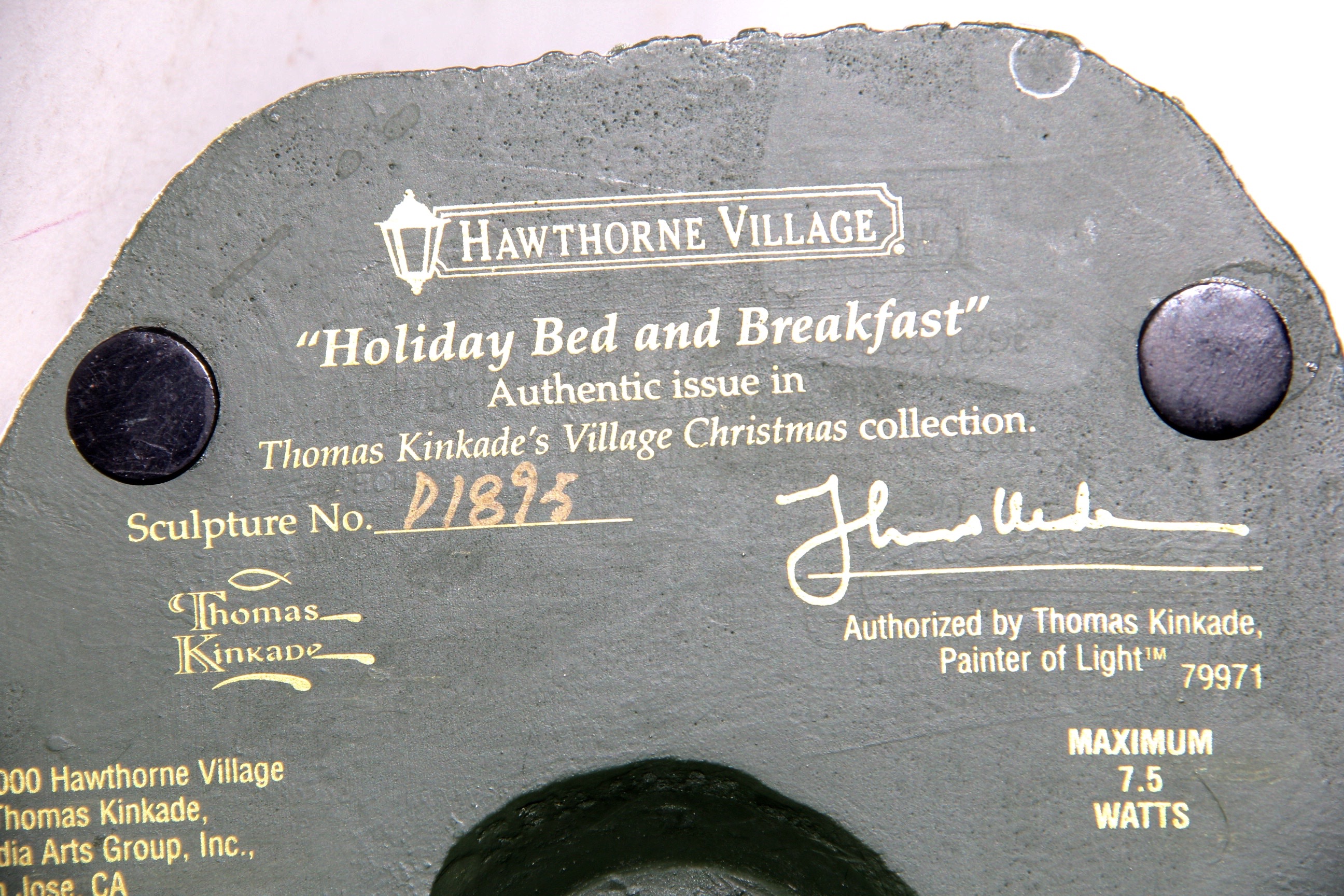 Pair of Thomas Kinkade Hawthorne Village Houses