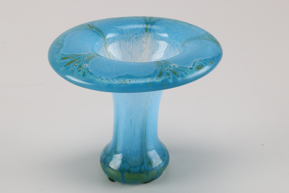 Higgens Blown Glass Trumpet Form Vase and More