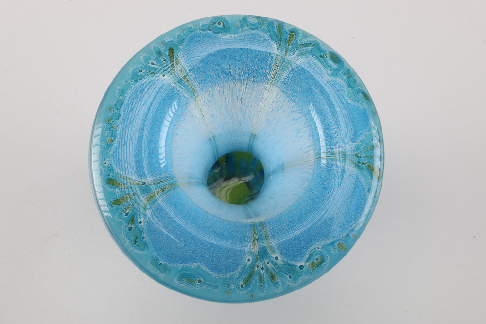 Higgens Blown Glass Trumpet Form Vase and More