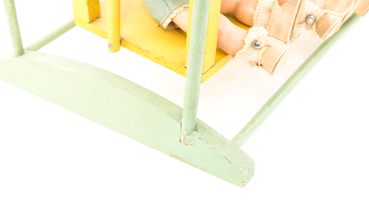 Vintage Madame Alexander Dionne Quintuplet Composition Dolls in Fabric Covered Swing