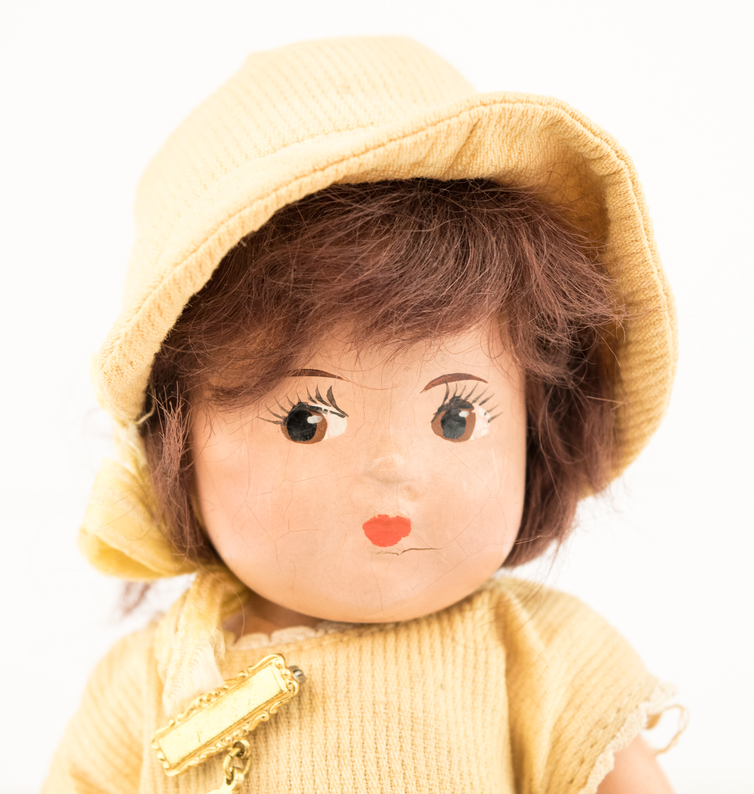 Vintage Madame Alexander Dionne Quintuplet Composition Dolls in Fabric Covered Swing