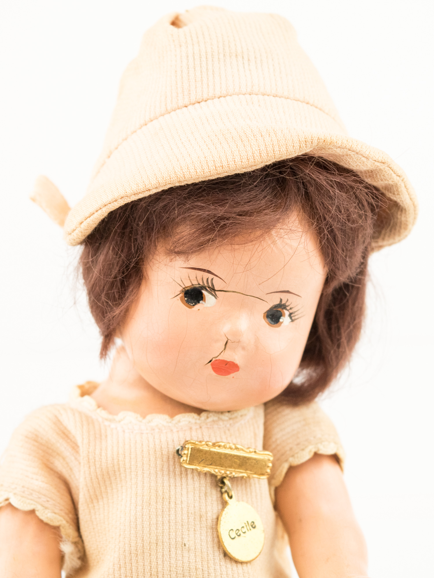 Vintage Madame Alexander Dionne Quintuplet Composition Dolls in Fabric Covered Swing